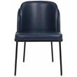 Meridian Furniture Jagger Navy Vegan Leather Dining Chair (Set of 2)
