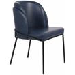 Meridian Furniture Jagger Navy Vegan Leather Dining Chair (Set of 2)