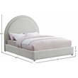 Meridian Furniture Milo Cream Fabric King Bed