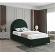 Meridian Furniture Milo Green Fabric Twin Bed