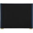 Meridian Furniture Royce Navy Linen Textured Fabric Full Bed