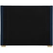 Meridian Furniture Royce Navy Linen Textured Fabric Full Bed