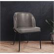 Meridian Furniture Jagger Grey Vegan Leather Dining Chair (Set of 2)