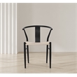 Meridian Furniture Beck Beige Hand Woven Rope Dining Chair