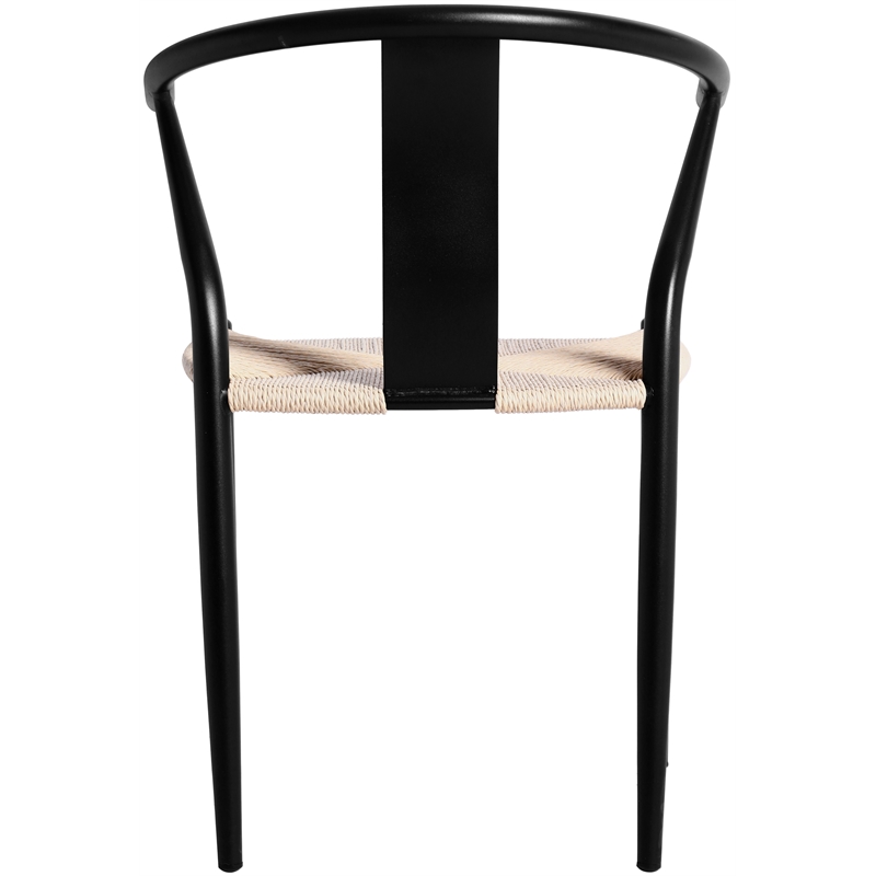Meridian Furniture Beck Beige Hand Woven Rope Dining Chair