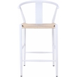 Meridian Furniture Beck Beige Hand Woven Rope Stool