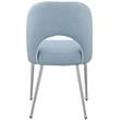 Meridian Furniture Logan Light Blue Vegan Leather Dining Chair