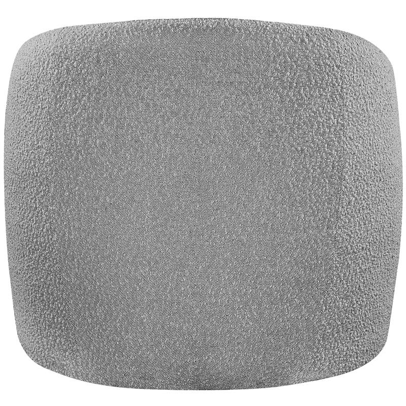 Meridian Furniture Acadia Grey Boucle Fabric Accent Chair