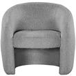Meridian Furniture Acadia Grey Boucle Fabric Accent Chair