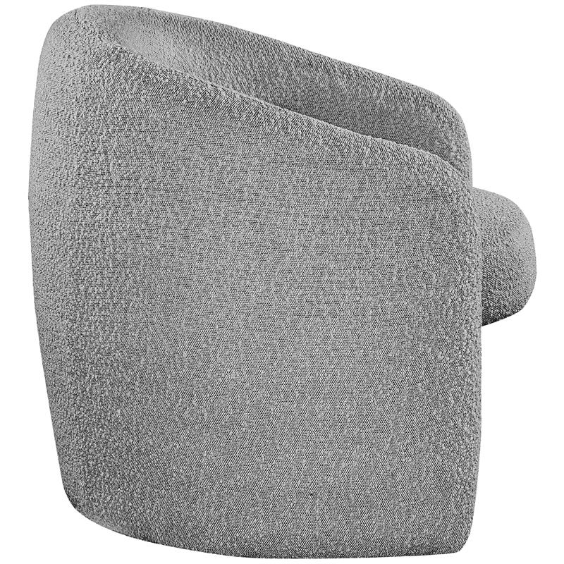 Meridian Furniture Acadia Grey Boucle Fabric Accent Chair