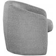 Meridian Furniture Acadia Grey Boucle Fabric Accent Chair