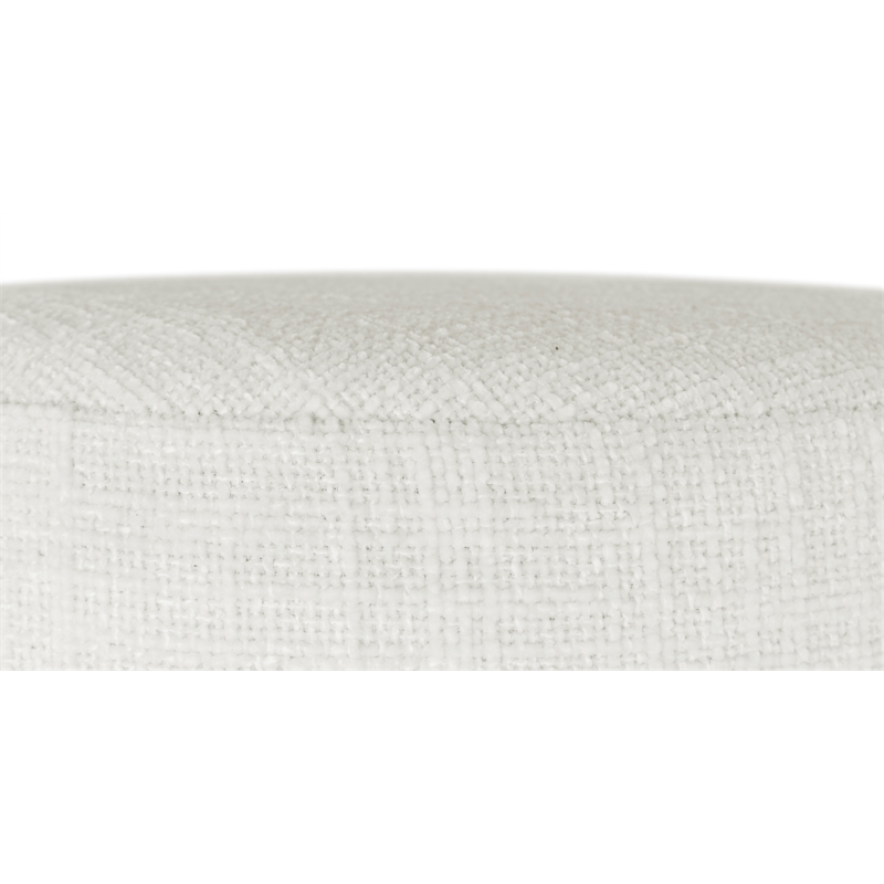 Meridian Furniture Jasper Cream Boucle Fabric Stool
