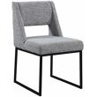 Meridian Furniture Jayce Grey Boucle Fabric Dining Chair