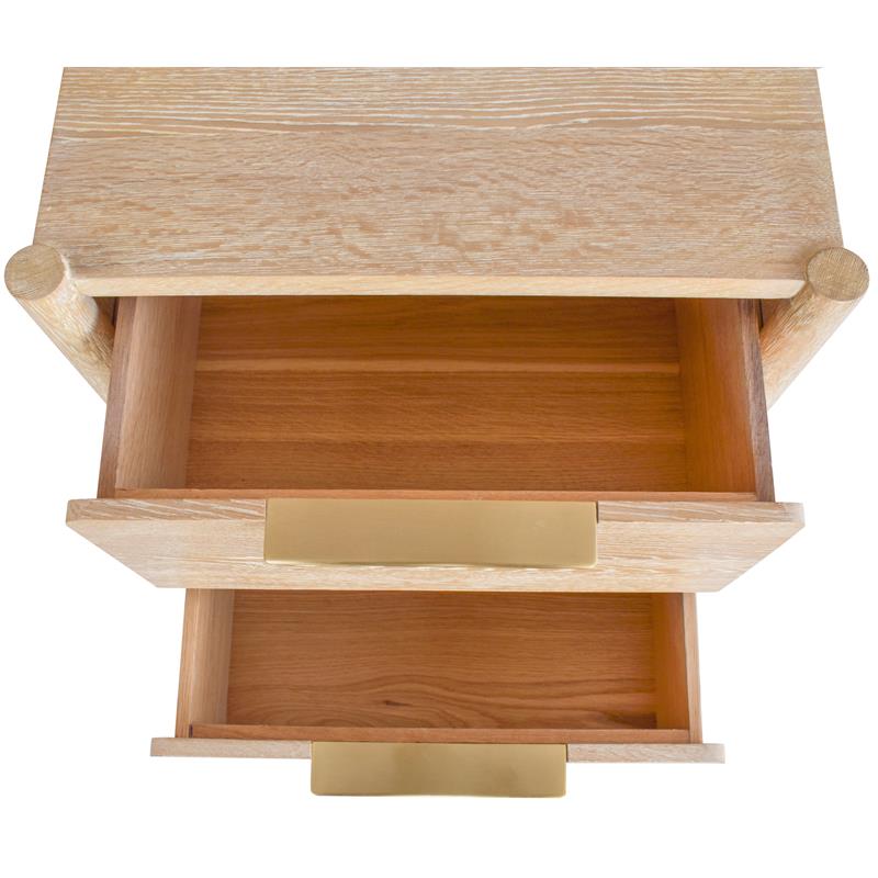Meridian Furniture Oakwood White Oak Night Stand