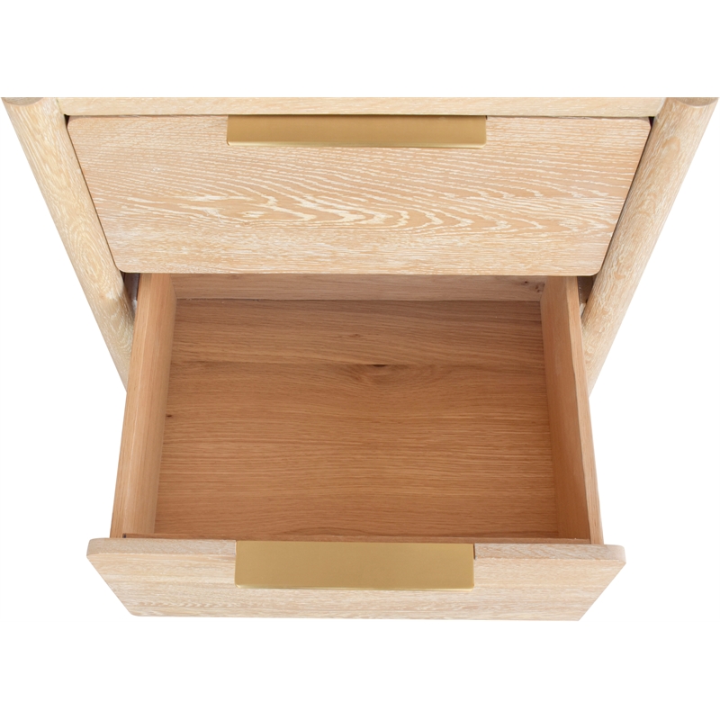 Meridian Furniture Oakwood White Oak Night Stand