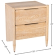Meridian Furniture Oakwood White Oak Night Stand