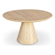 Meridian Furniture Linette White Oak Dining Table