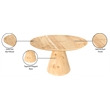 Meridian Furniture Linette Burl Wood Dining Table