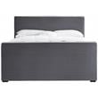 Meridian Furniture Dillard Grey Velvet Full Bed
