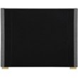 Meridian Furniture Royce Grey Linen Textured Fabric Full Bed