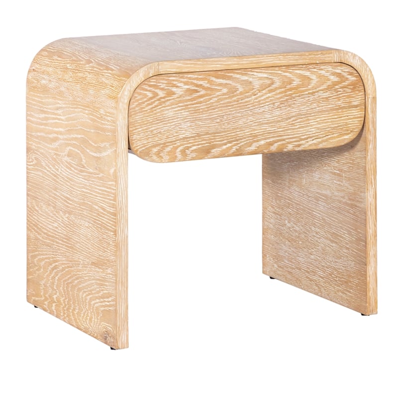 Meridian Furniture Cresthill White Oak Night Stand