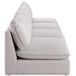 Meridian Furniture Mackenzie Beige Durable Linen Textured Modular Sofa