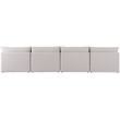 Meridian Furniture Mackenzie Beige Durable Linen Textured Modular Sofa