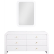 Meridian Furniture Artisto White Mirror