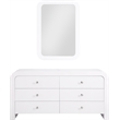 Meridian Furniture Artisto White Mirror