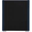 Meridian Furniture Royce Navy Linen Textured Fabric Twin Bed