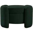 Meridian Furniture Horizon Green Boucle Fabric Ottoman