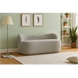 Meridian Furniture Flair Grey Boucle Fabric Bench