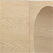Meridian Furniture June White Oak Console Table