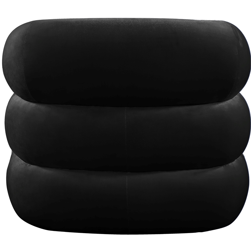 Meridian Furniture Roxbury Black Velvet Accent Chair