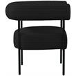 Meridian Furniture Blake Black Boucle Fabric Accent Chair