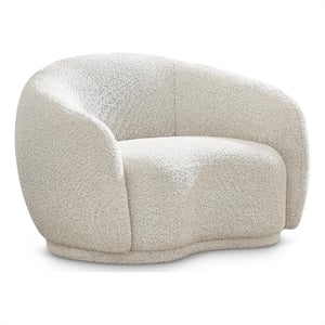 Meridian Furniture Hyde Cream Boucle Fabric Chair