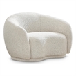 Meridian Furniture Hyde Cream Boucle Fabric Chair