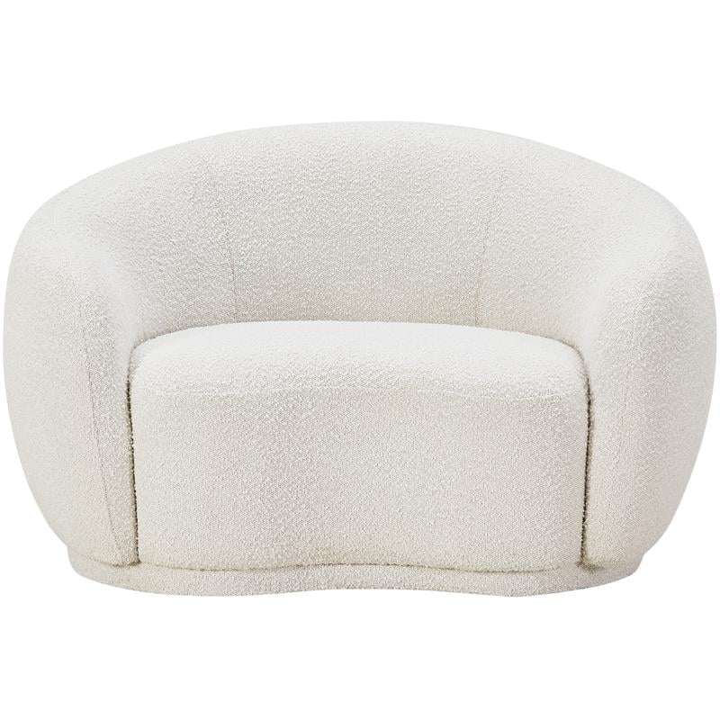 Meridian Furniture Hyde Cream Boucle Fabric Chair