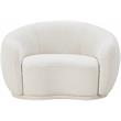 Meridian Furniture Hyde Cream Boucle Fabric Chair