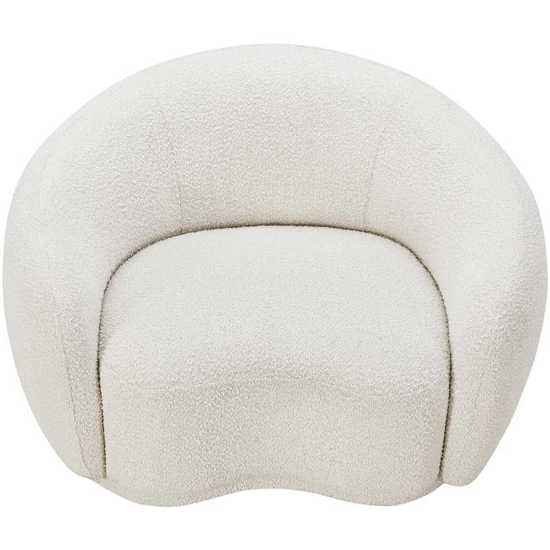 Meridian Furniture Hyde Cream Boucle Fabric Chair