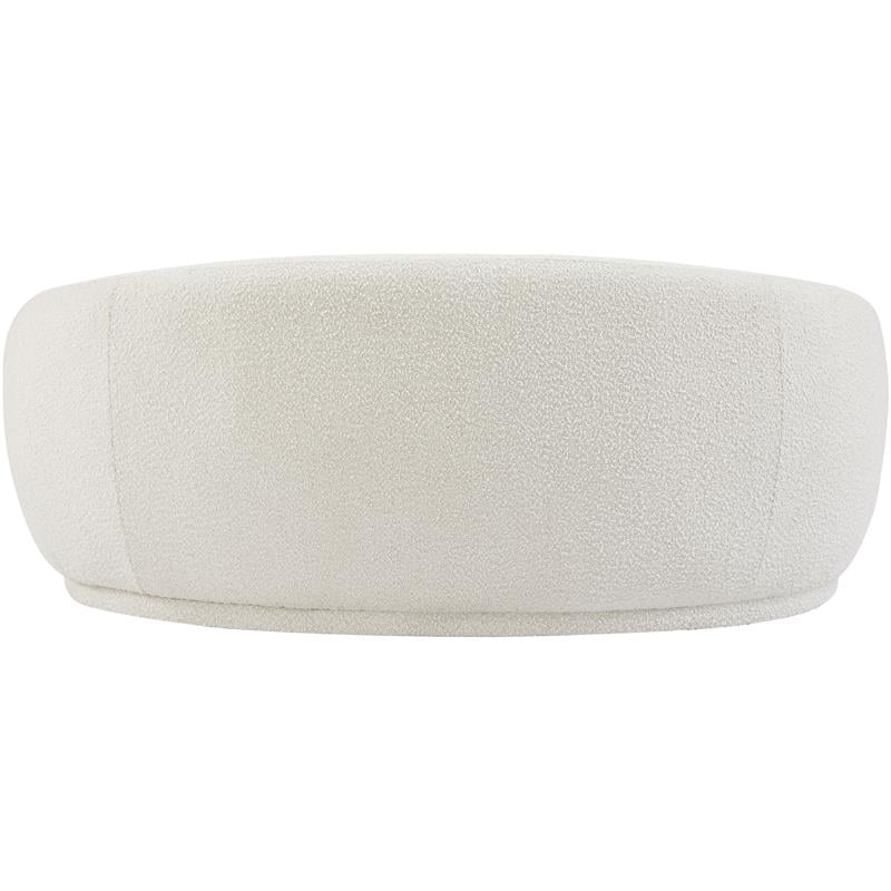Meridian Furniture Hyde Cream Boucle Fabric Loveseat