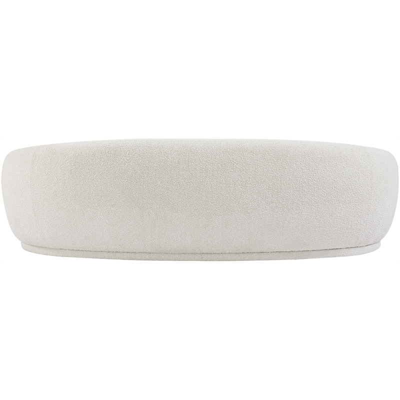 Meridian Furniture Hyde Cream Boucle Fabric Sofa