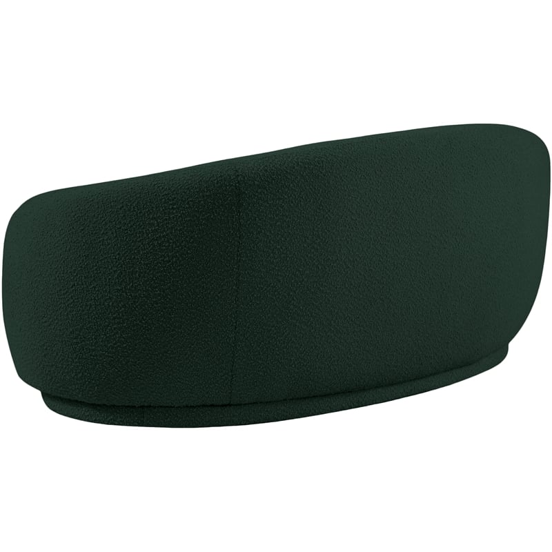 Meridian Furniture Hyde Green Boucle Fabric Loveseat