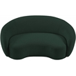 Meridian Furniture Hyde Green Boucle Fabric Loveseat
