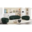 Meridian Furniture Hyde Green Boucle Fabric Sofa