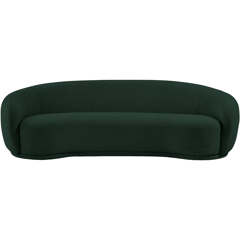 Meridian Furniture Hyde Green Boucle Fabric Sofa
