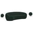 Meridian Furniture Hyde Green Boucle Fabric Sofa