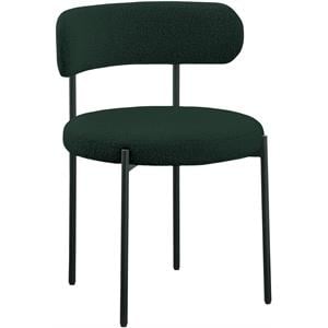 Meridian Furniture Beacon Green Boucle Fabric Dining Chair
