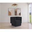 Meridian Furniture Vera Black Boucle Fabric Accent Chair