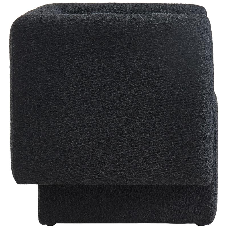 Meridian Furniture Vera Black Boucle Fabric Accent Chair